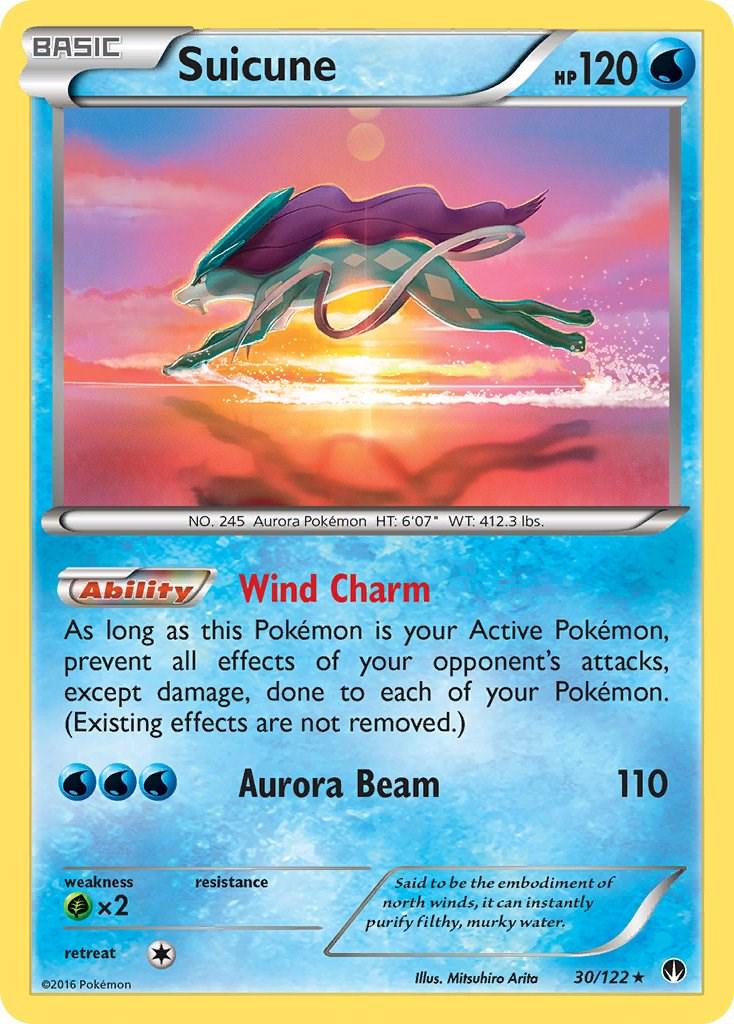 Suicune [Cosmos Holo] #30 from Breakpoint Pokémon card set